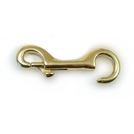 Midwest Fastener 3/8" Brass Open Eye Bolt Snap Hooks 10PK 52200